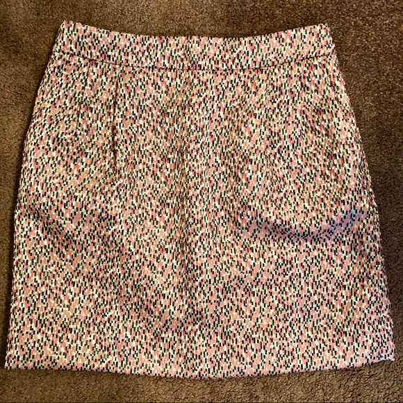 J Crew Multi-Colored Jacquard Mini Skirt, size 0 - Picture 2 of 8